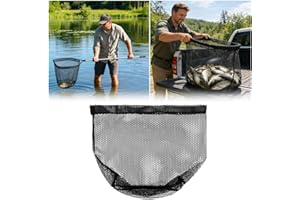40-50cm Diameter Replacement Netting for Fishing, Nylon Mesh for Freshwater and Saltwater, Nylon Mesh Bag with A Diameter for