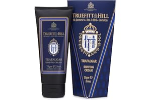 Truefitt & Hill Shaving Cream Tube - Trafalgar - Premium Glycerin-Based Lather, Smooth Glide, and Hydration for a Luxurious Shave - 2.65 oz