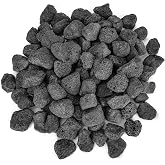 Stanbroil 10 Pounds Black Lava Rock Granules (1 1/5" - 2"), Decorative Rock | for Fire Bowls, Fire Pits, Gas Log Sets, Landscaping, Indoor or Outdoor Fireplaces