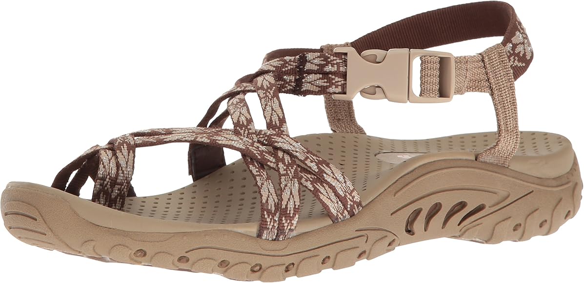 skechers sandals brown