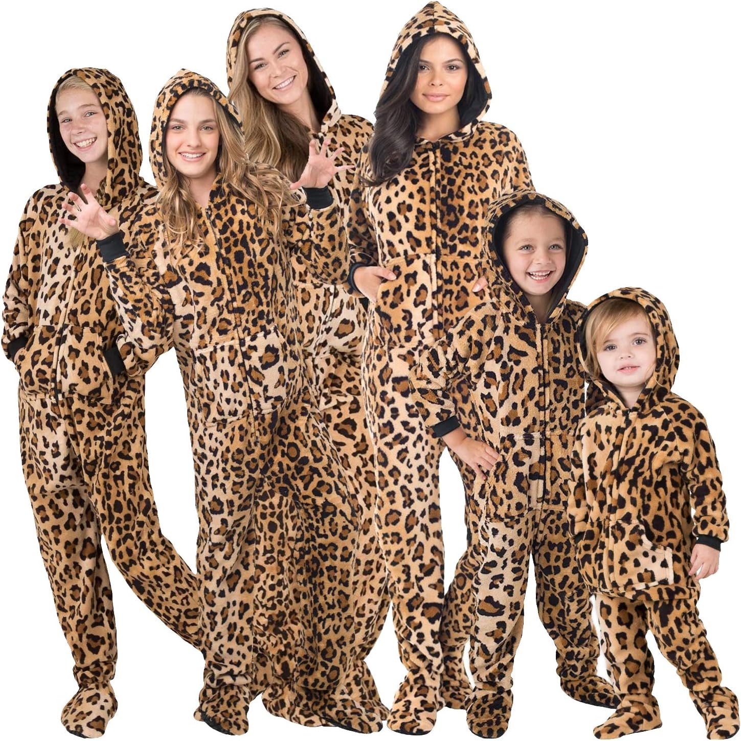 Footed Pajamas - Family Matching Hoodie Onesies | Chenille One Piece Boys, Girls, Men, Women Pjs and Pets Sweaters