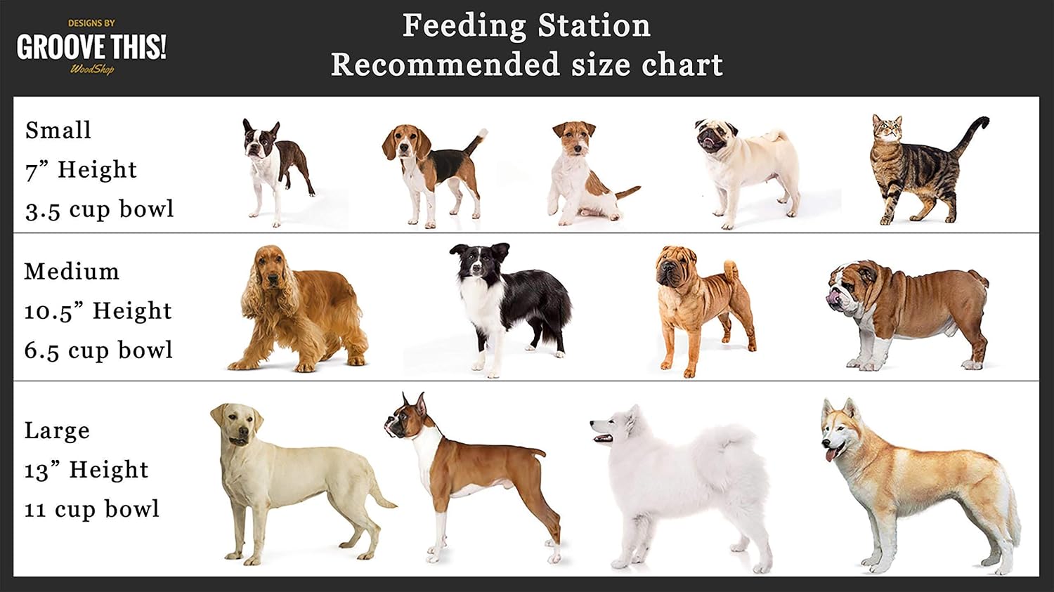 dog bowl stand height