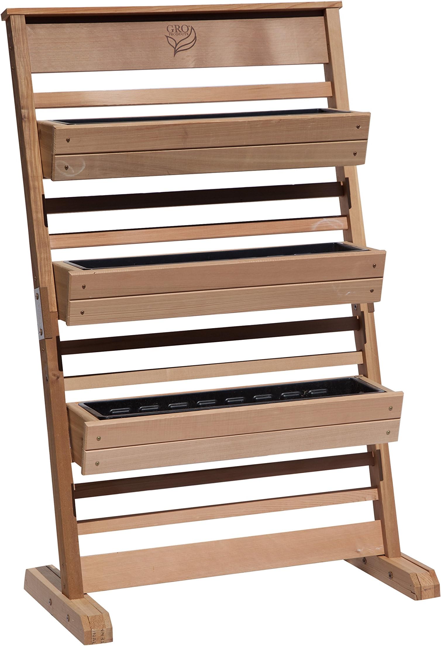 Gro Products Vertical System with 3-Planter Boxes, 30-Inch by 58-Inch