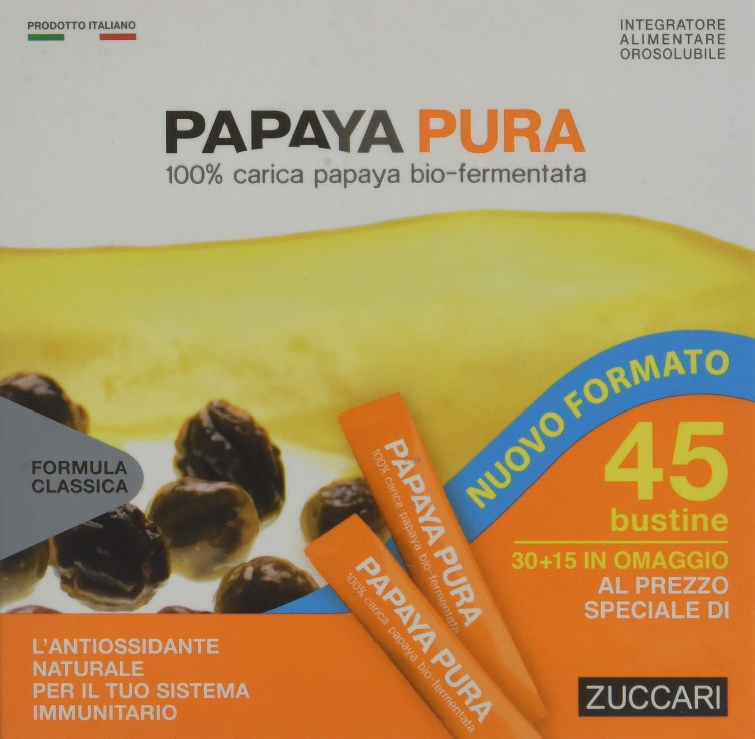 Prodotti consigliati: papaya pura in bustine!