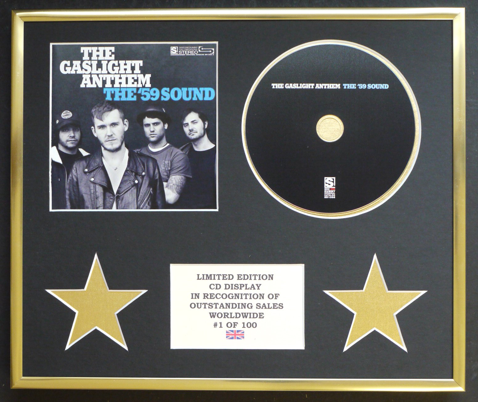 THE GASLIGHT ANTHEM/CD DISPLAY/LIMITED EDITION/COA/THE '59 SOUND