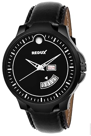 Redux Black Dial Day and Date Functioning Mens Watch RWS0246S