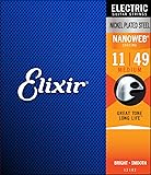 Elixir Strings Electric Guitar Strings w NANOWEB Coating, Medium (.011-.049)