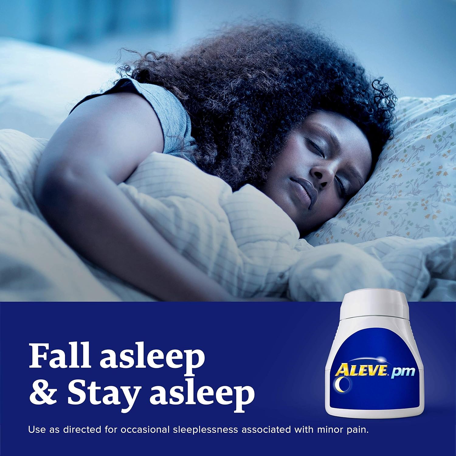 Aleve PM Caplets with Naproxen Sodium, 220mg (NSAID) Pain Reliever/Fever Reducer/Sleep Aid, 80 Count: Health & Personal Care