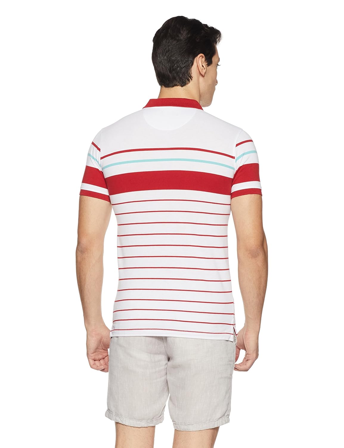 peter england men's plain slim fit polo