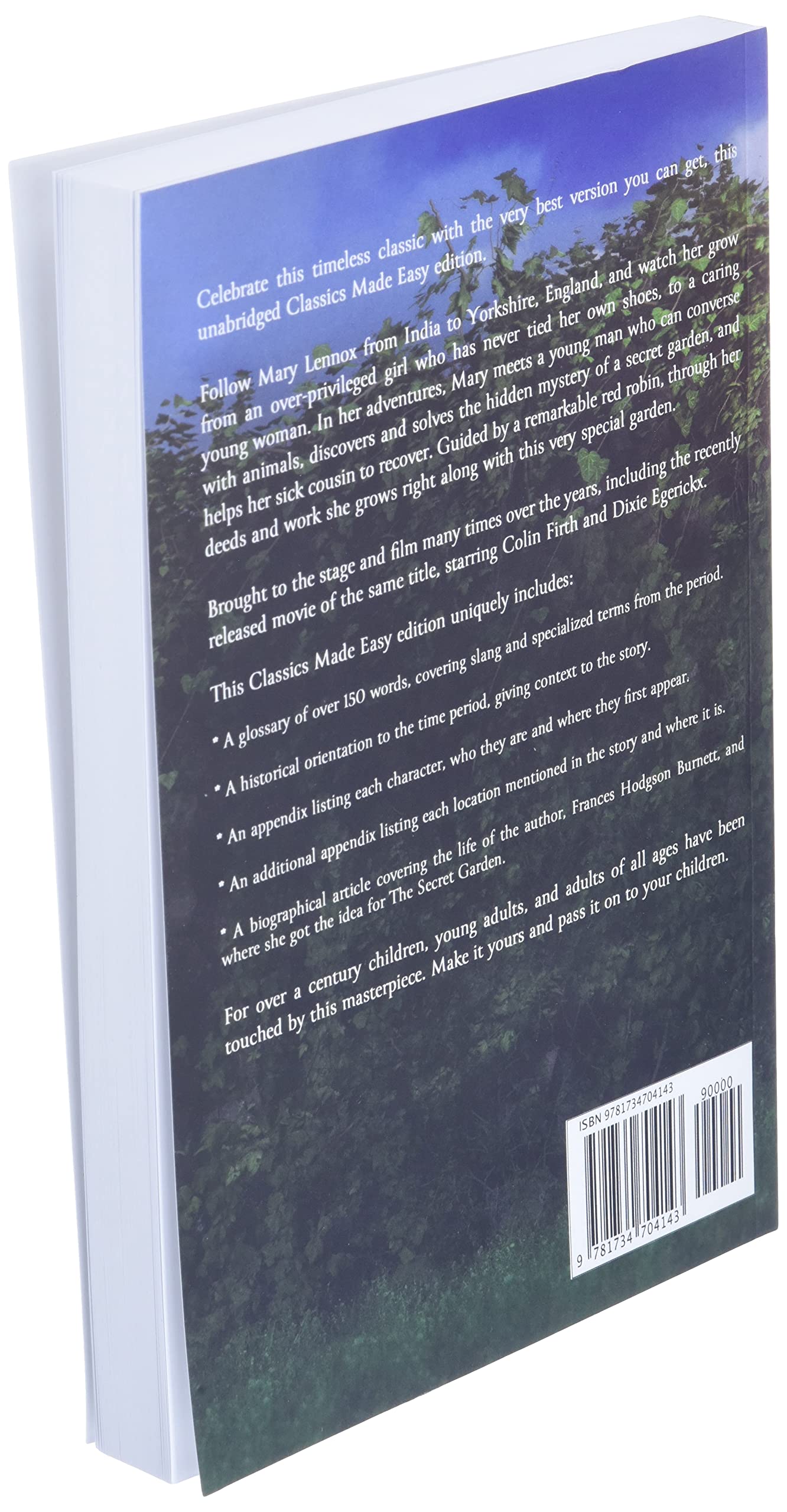 The Secret Garden (Classics Made Easy): Unabridged, with Glossary, Historic Orientation, Character, and Location Guide The Secret Garden (Classics Made Easy): Unabridged, with Glossary, Historic Orientation, Character, and Location Guide Paperback Kindle Hardcover