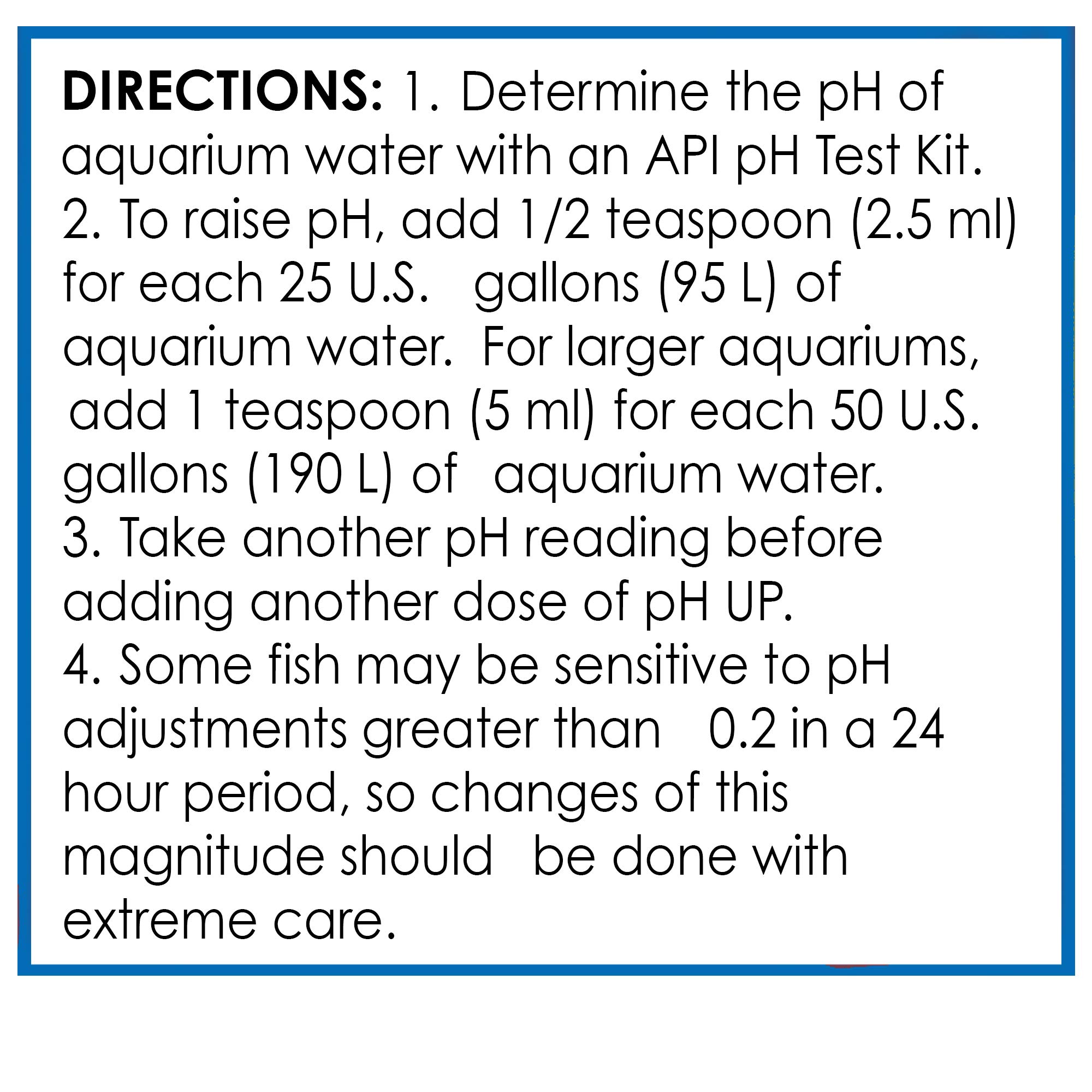 API pH UP Freshwater Aquarium Water pH Raising Solution 16-Ounce Bottle