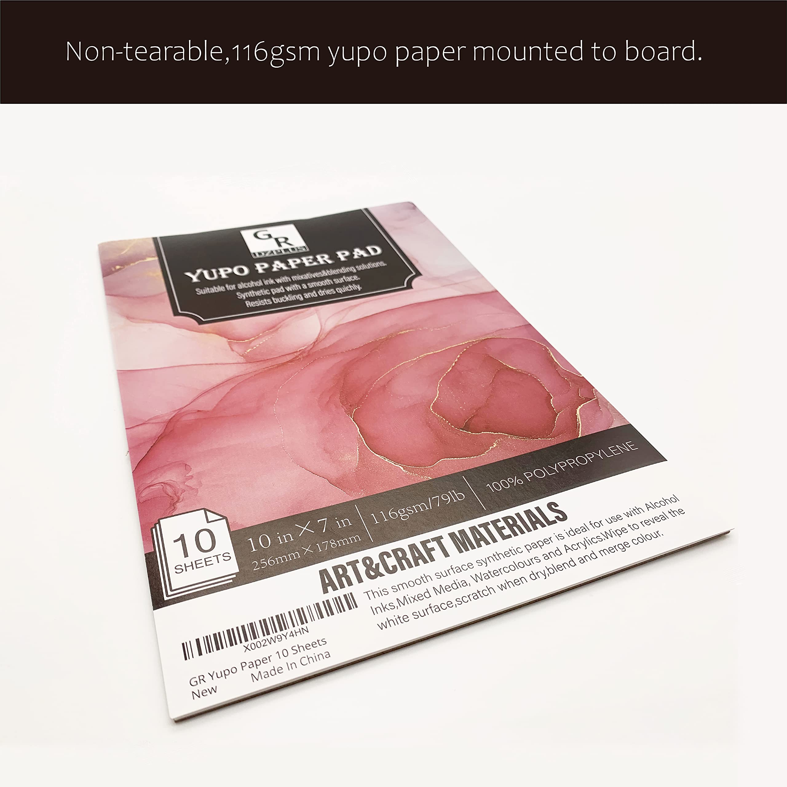 GR DZPLUS Yupo Paper 10 Sheets | 10-inch x 7-inch | 116GSM