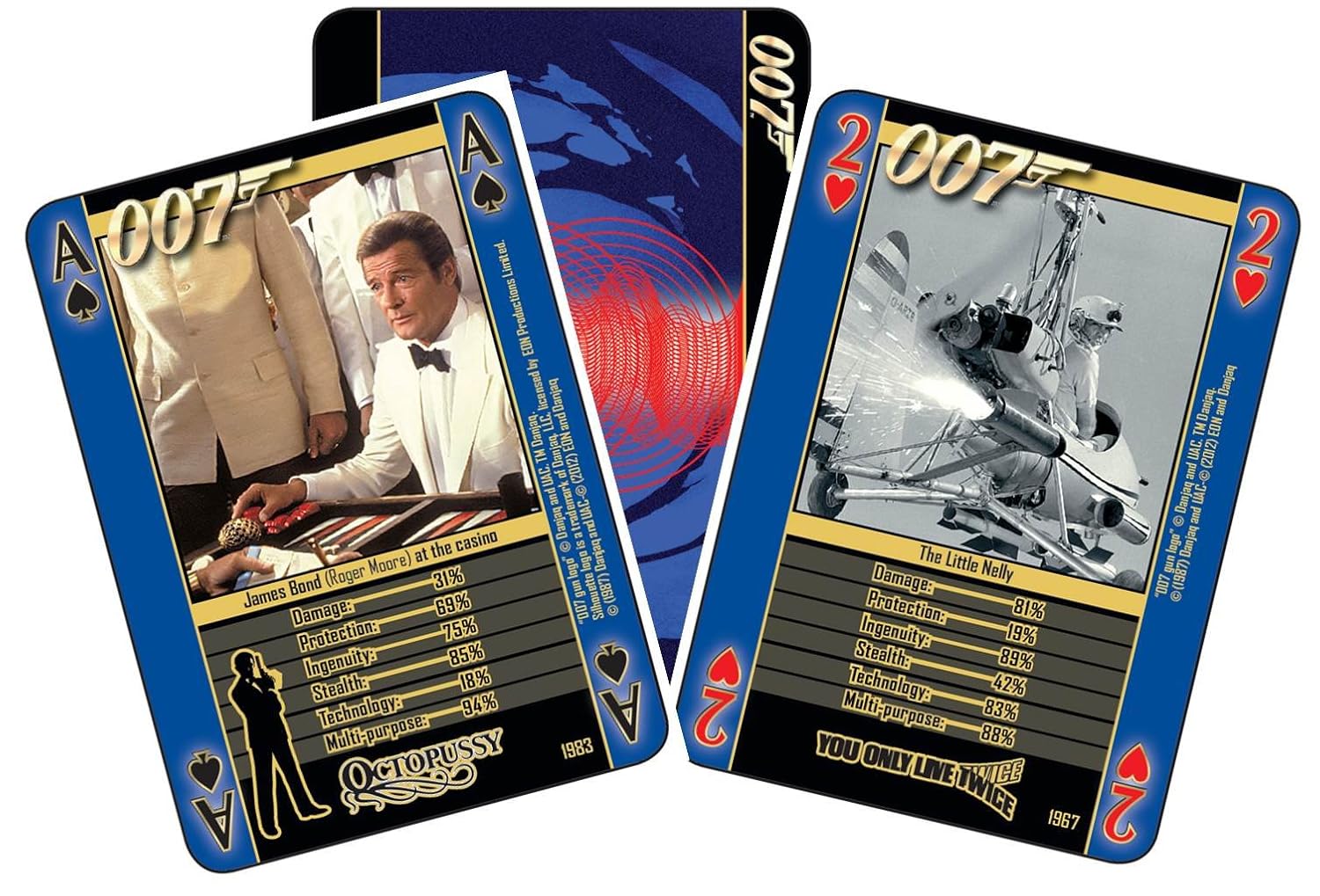 Cartamundi James Bond Guns and Gadgets 4in1 Playing Cards Amazon.co