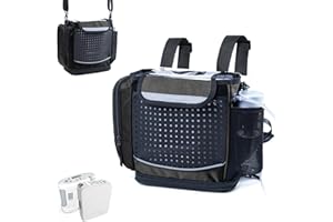 BAGSFY Convertible 2-in-1 Oxygen Backpack for Portable Oxygen Concentrators, Inogen One G3, G5, Inogen Rove 6, Oxygen Machines, Accessories Oxygen Backpack with Breathable Mesh Black