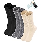 3 Pairs Wool Cashmere Socks For Women Winter Casual Dress Warm Thicken Sock Gifts