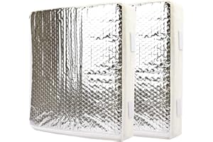 RVINGPRO 2 Pack RV Skylight Insulators 14" x 14" RV Vent Insulations for Vent Inside Camper Trailer, with Storage Bag
