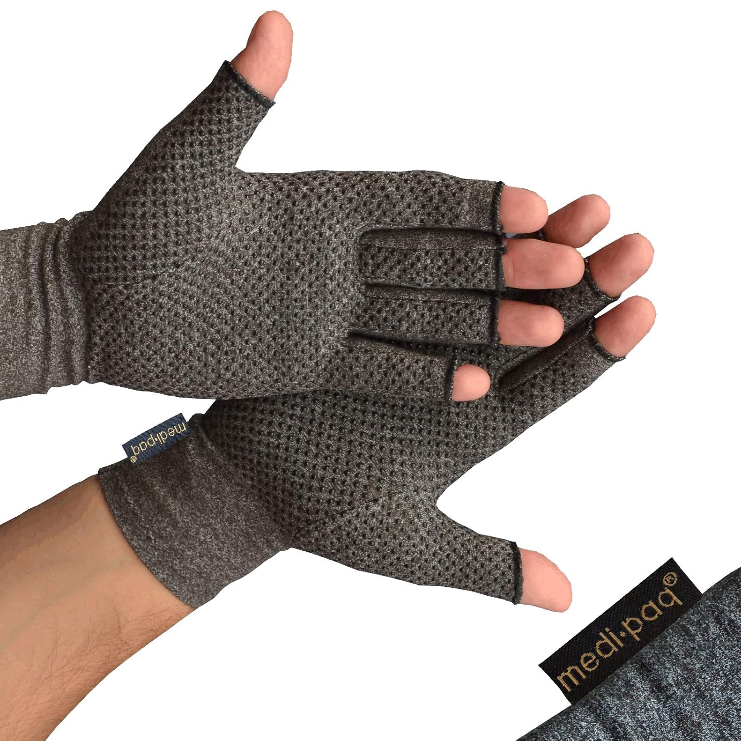 Medipaq® AntiArthritis Gloves (Pair) Fingerless Gloves for Arthritis