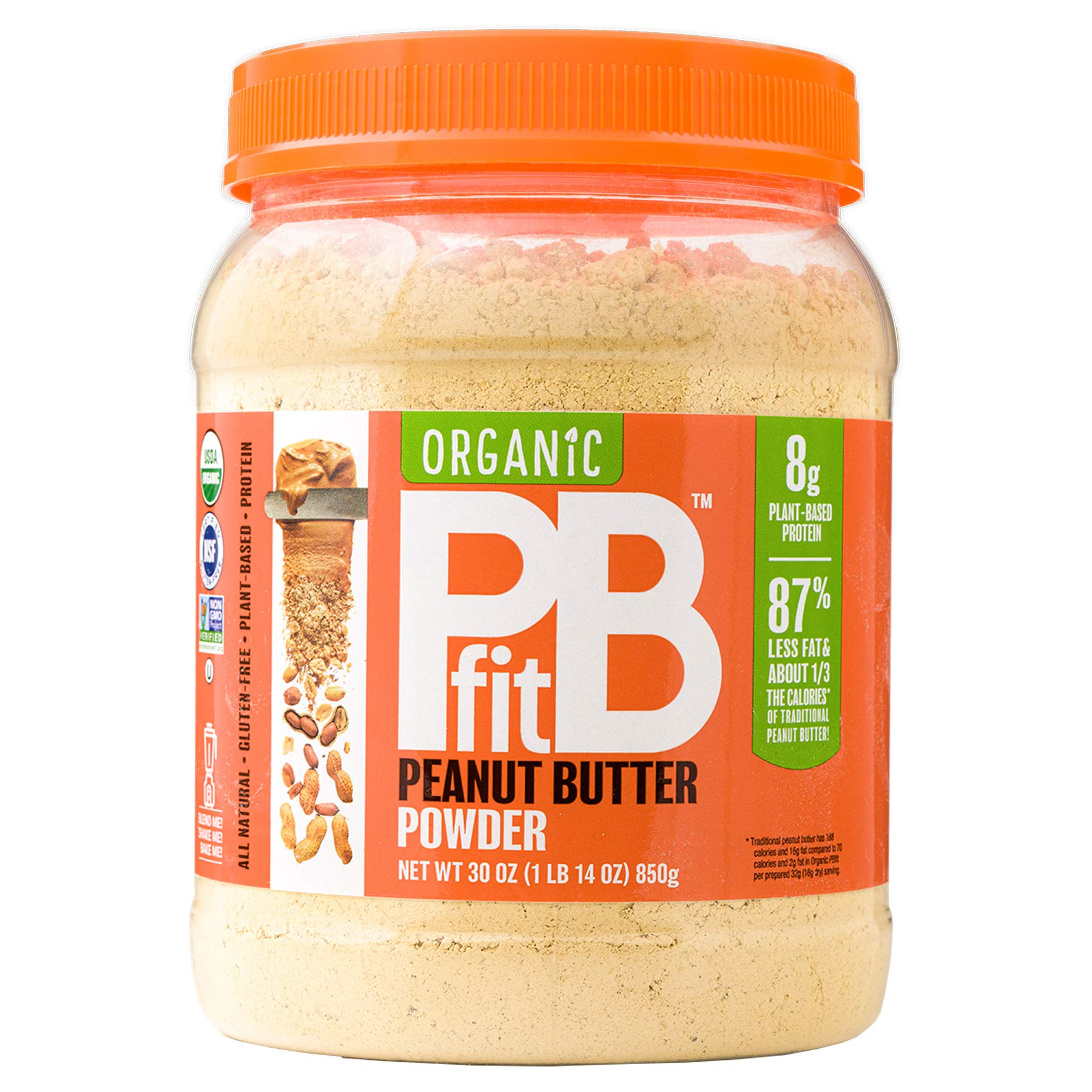 PBfit AllNatural Organic Peanut Butter Powder, Powdered Peanut Spread