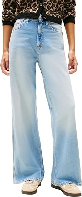 Jean Femme Claire Taille Haute, Bleu (Denim Light), 32W/34L