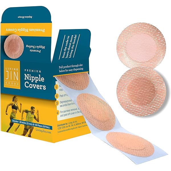 Adamson – 100 Pezoneras Hombre (50 Pares) – Cubre Pezones Deportivos Para Running & Fitness – Protector De Pezón Hombre Antirrozaduras – Nipple Covers Men