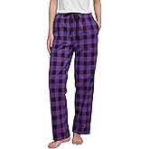 HiddenValor Women's Pajama Pants, Cotton Sleepwear Plaid Pajamas
