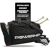PowerNet Pro Duffle Bag, Softball Baseball Bag, Baseball Gear Bag, Baseball Bat Bag with Internal Bat Sleeves, Baseball Bags with Padded Strap & Pockets