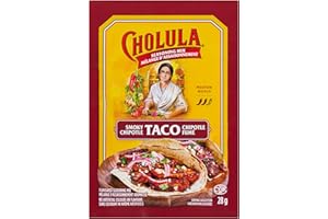 Cholula Smoky Chipotle Taco Seasoning Mix, Medium Spice, No Artificial Colours or Flavours, Made with a Blend of Premium Pepp