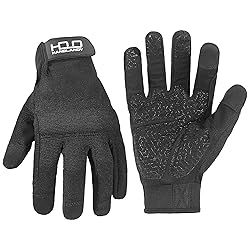HANDLANDY Mens Work Gloves with Grip, Padded Safety