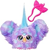 Furby Furblets Groo-Vee Mini Electronic Plush Purple Blue 6+ Clip