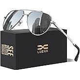 LUENX Aviator Sunglasses for Men Women Polarized Trendy Sun Shades UV 400 Protection
