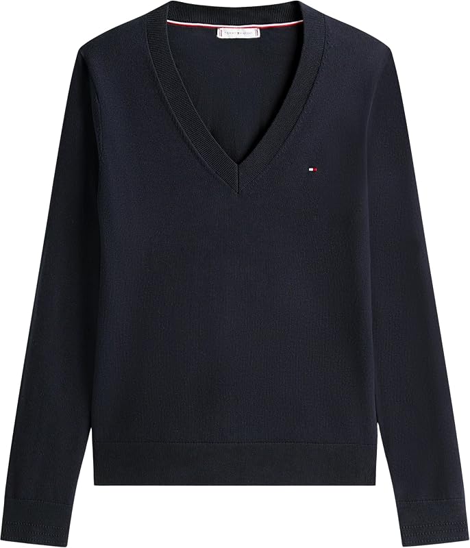 Pull Femme Co Jersey Stitch Sweater Col en V, Bleu (Desert Sky), XXS — photo 5 sur 5