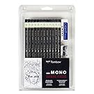 MONO Professional Drawing Pencil Set - 12pcs - Assorted degrees.