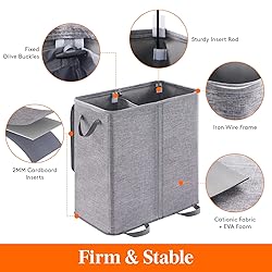 Lifewit Double Laundry Hamper with Lid and