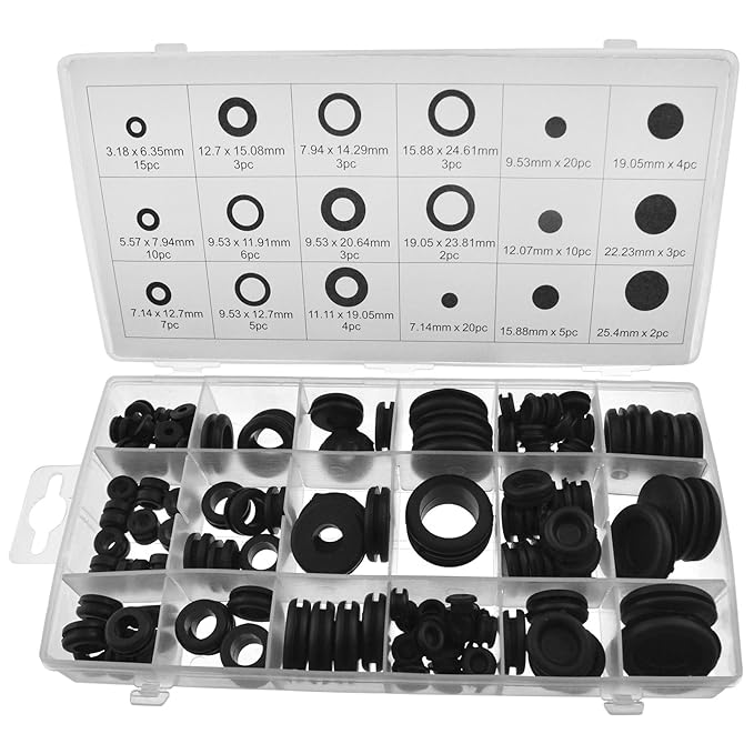 Rubber Grommet Assortment 125pc Kit Car etc AST29 Amazon.co.uk DIY