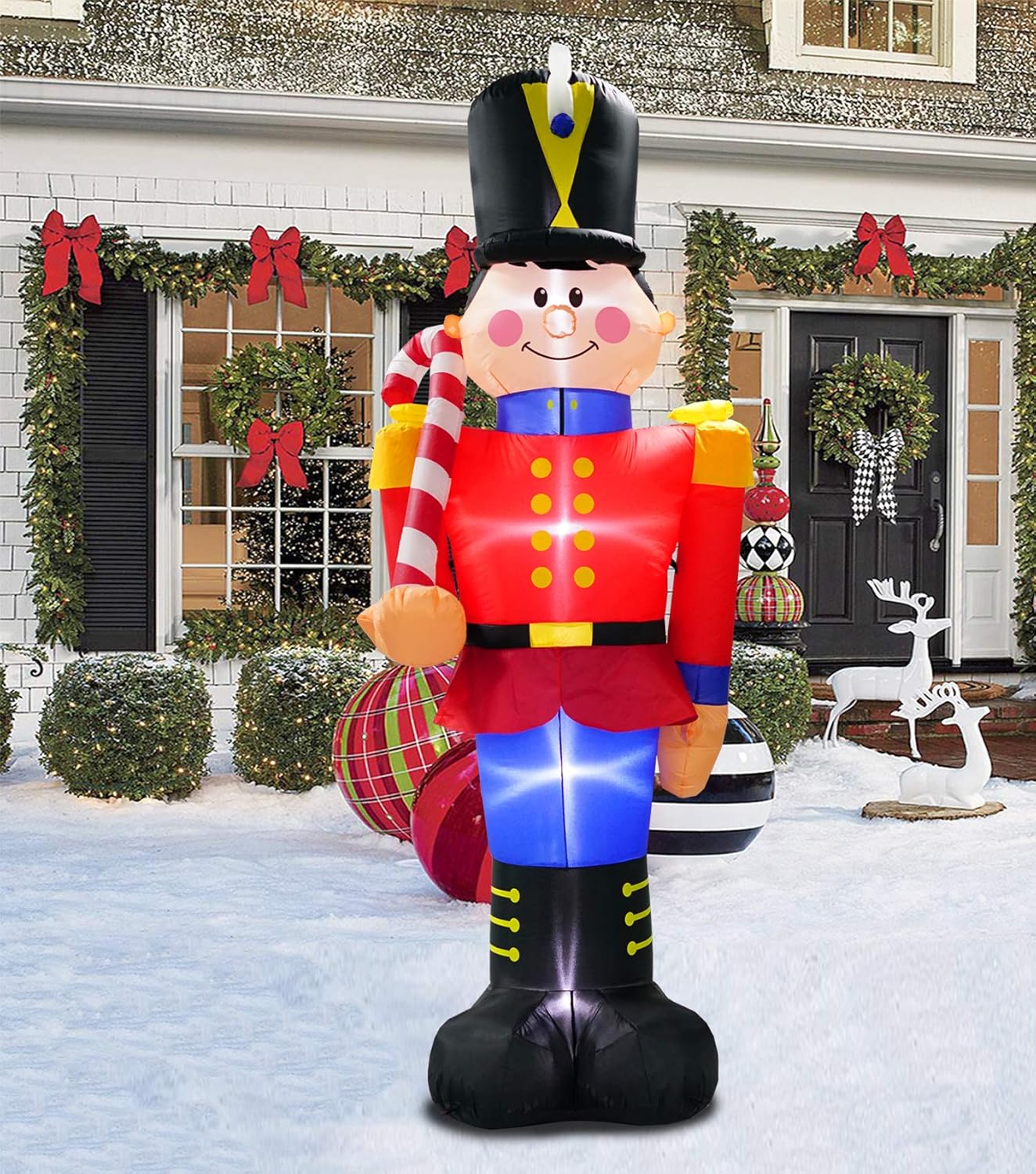 Amazon Com Inslife 8 Ft Christmas Inflatable Nutcracker