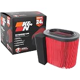 K&amp;N Engine Air Filter: Extended Life 24,000 Mile Replacement Air Filter: Compatible with 2017-2019 Ford Truck Super Duty V8 (F250, F350, F450, F550), KNF-0644