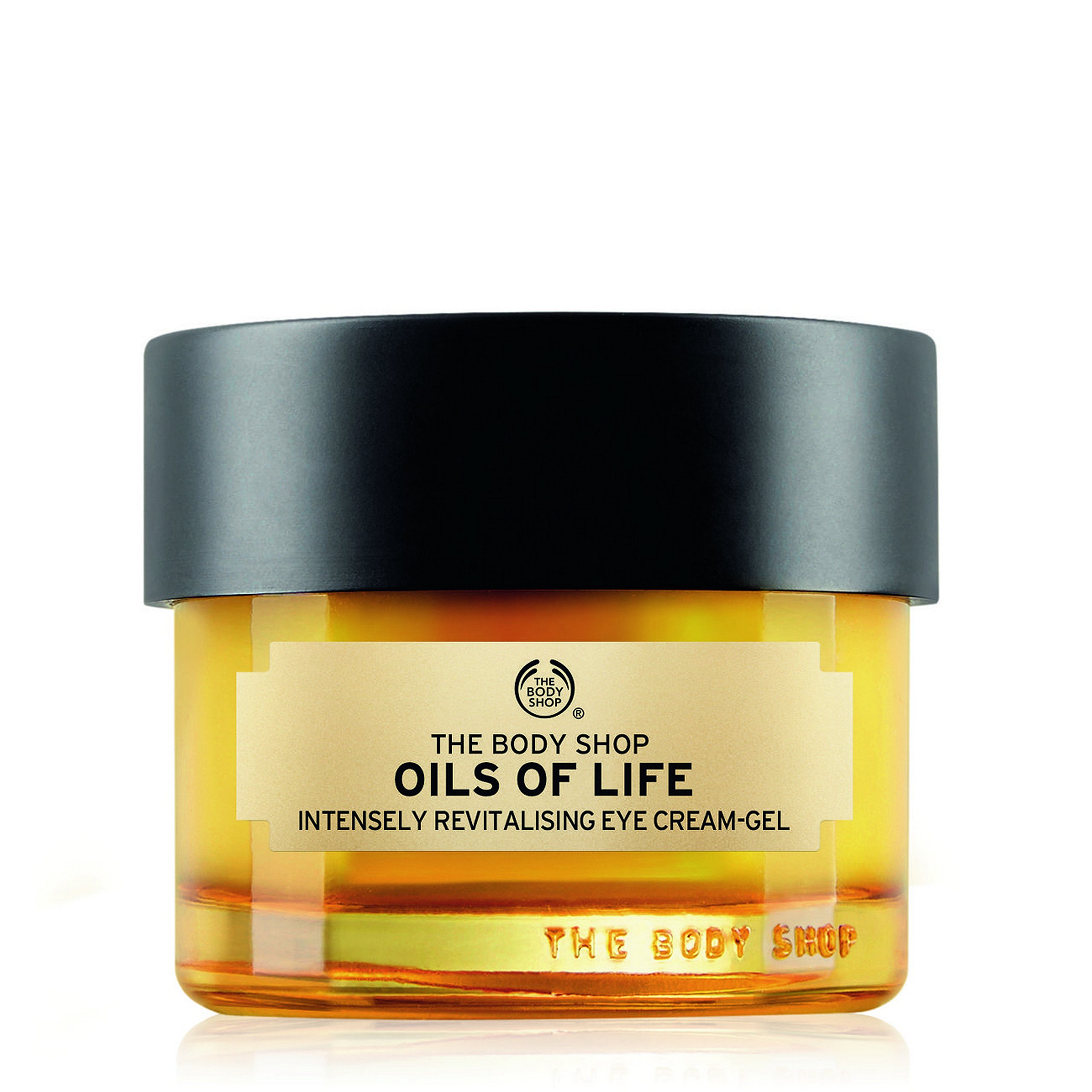 The Body Shop Oils of Life Eye Cream Gel (1x 20ml), Brightening Eye Cream for Dark Circles, Hydrating Under Eye Treatment with Caffeine & Seed Oils, 24hr Moisture, Vegan Formula
