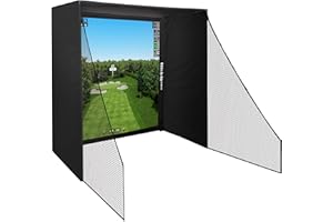 Golf Simulator Cage with Impact Netting and All Poles