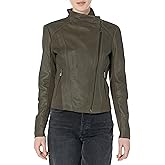 Andrew Marc Women's Asymmetrical Felix Leather Moto Jacket