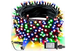 TW SHINE Christmas Lights, 200 LED 66FT Outdoor Christmas Lights Plug in with 8 Modes, Waterproof Christmas Lights Outdoor, Indoor Xmas Decorations for Party Yard House Decor, Multi-Colored