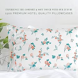 Elegant Comfort Ultra Soft Set of 2 Floral Print
