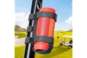 GOFORWILD Portable Speaker Mount, Waterproof Speaker Strap for Bluetooth Wireless Speakers, Compatible with Golf Cart Railing/Bike/Moto/Boat/ATV,Black