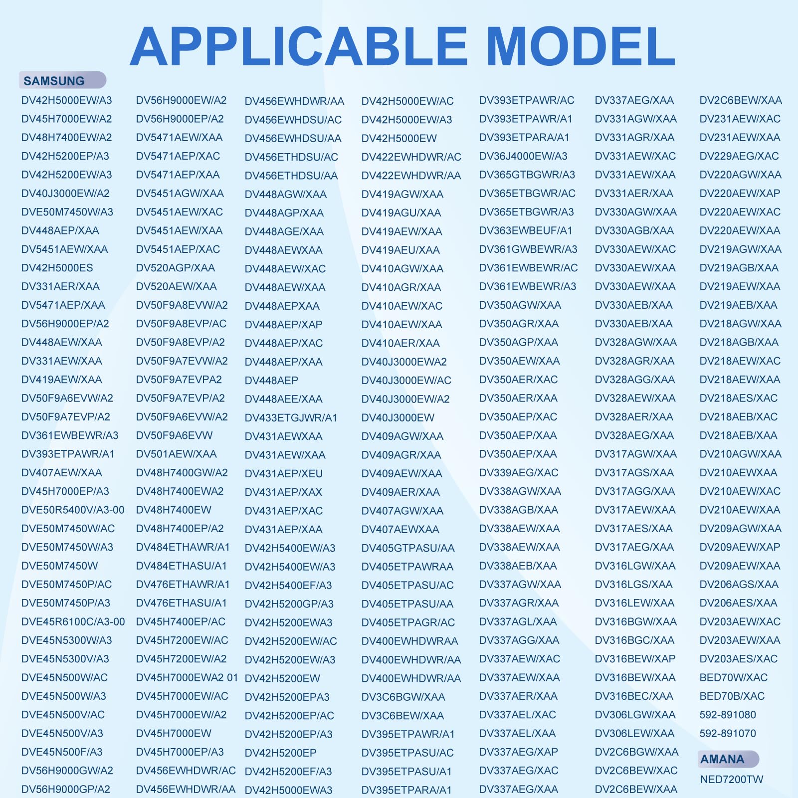 【Upgraded】Dryer Roller Replacement Part for Samsung DV42H5000EWA3 DV45H7000EWA2 DV48H7400EWA2 DV42H5200EPA3 DV40J3000EWA2, DC97-16782A Dryer Roller DC93-00634A Idler Pulley 6602-001655 Dryer Belt Kit