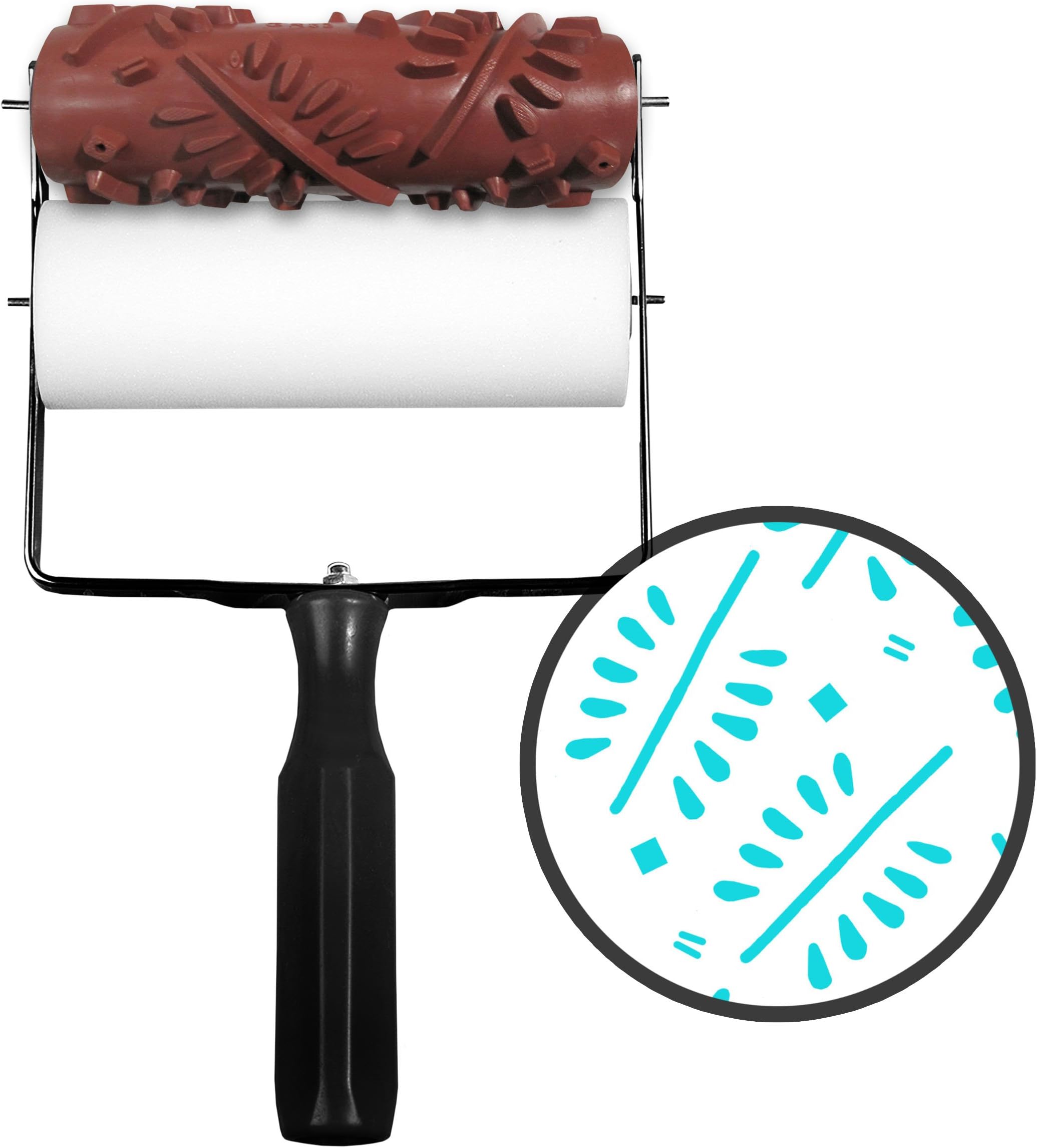 Rolling Robin Patterned Paint Roller Kit. Stencil For Creating Paint Patterns, Murals & Borders. Ideal Alternative To Wallpaper, Wall Decals & Stickers. Decorative Designs For Furniture, Nursery, etc