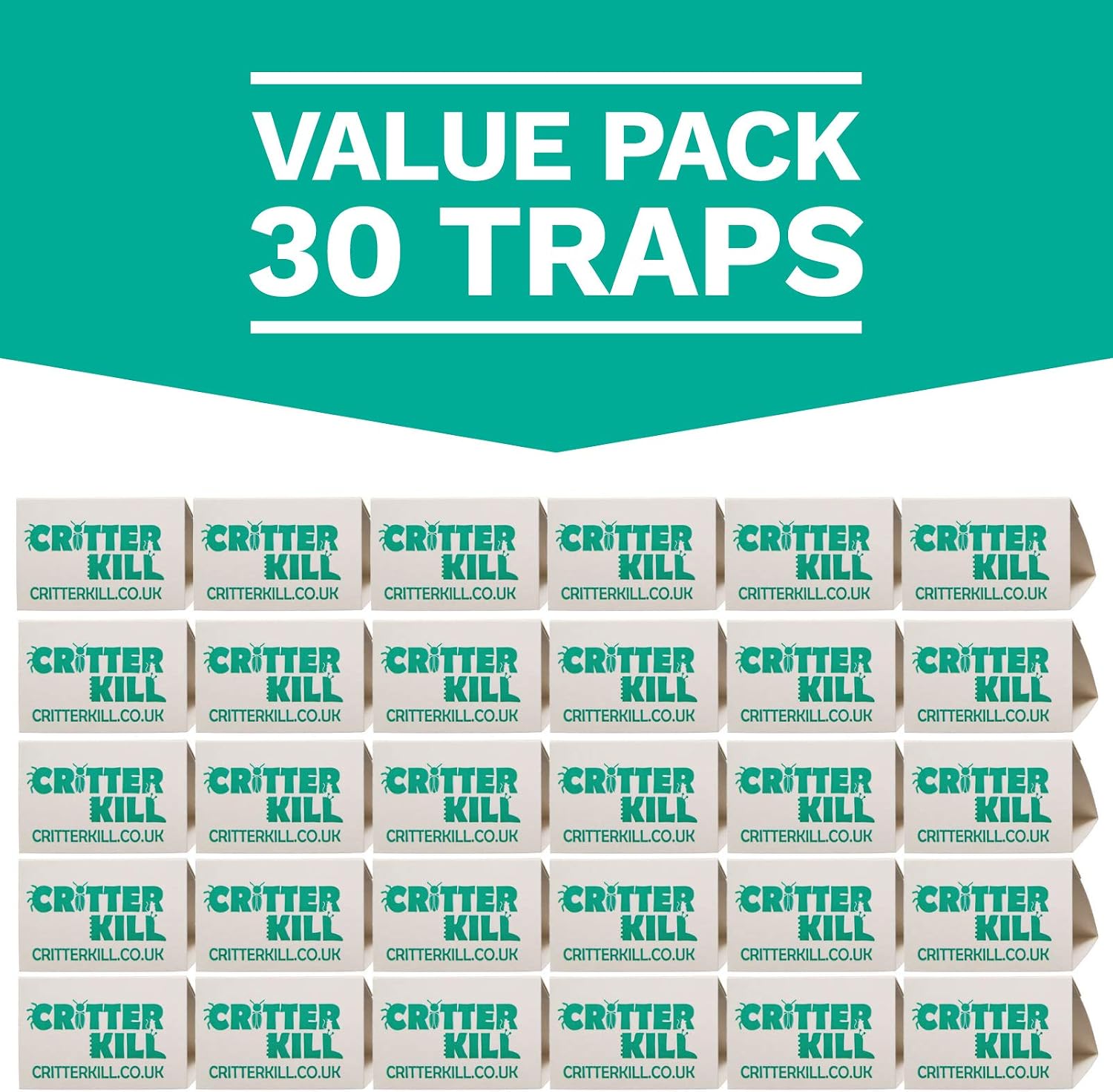 CritterKill Spider Trap 30 Pack - Spiders And Crawling Insect Killer Traps - Child And Pet Safe - Eco Friendly - Image 4