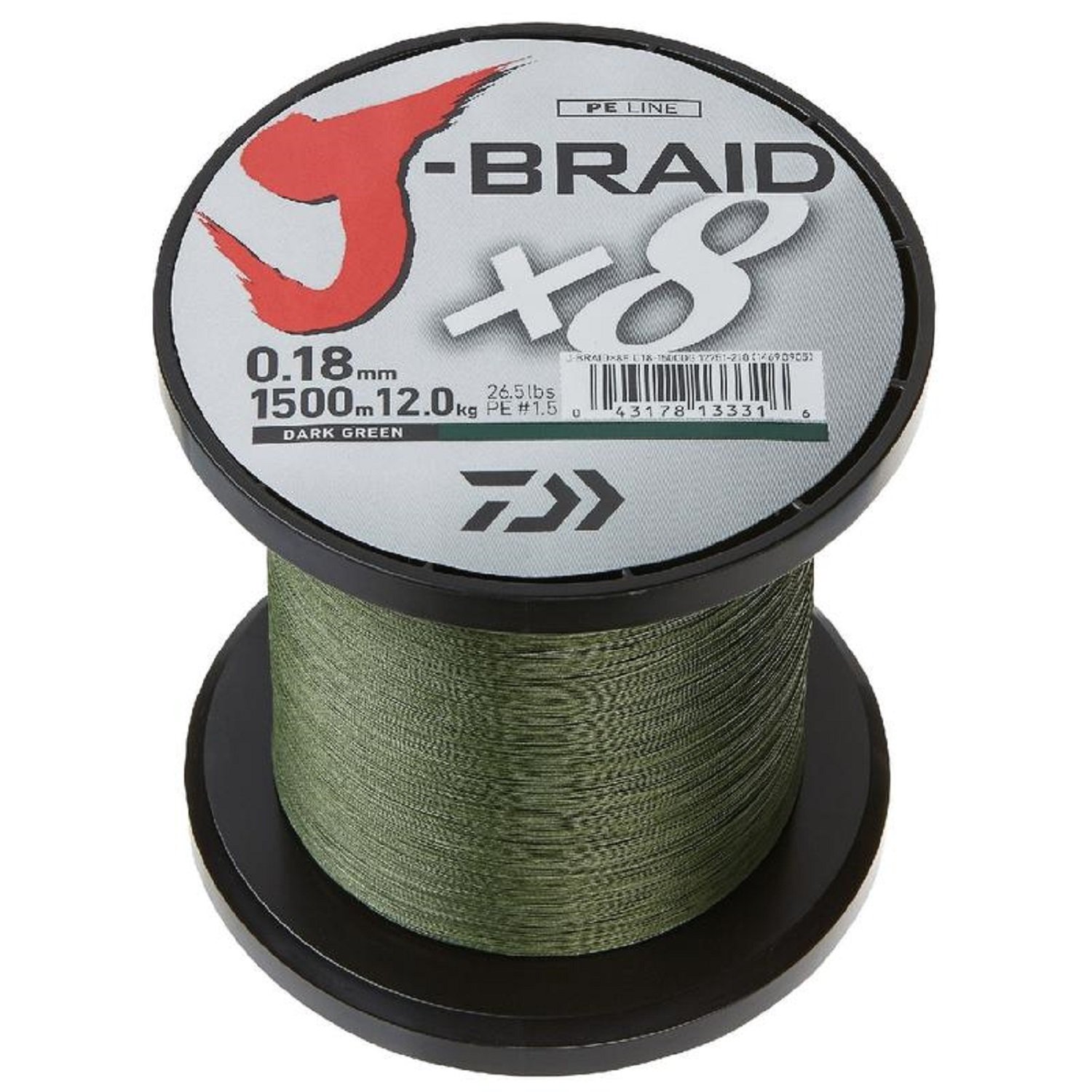JB4U6-300DG, Filler Spool, Dark Green, Mono Dia.= 1.5lb.