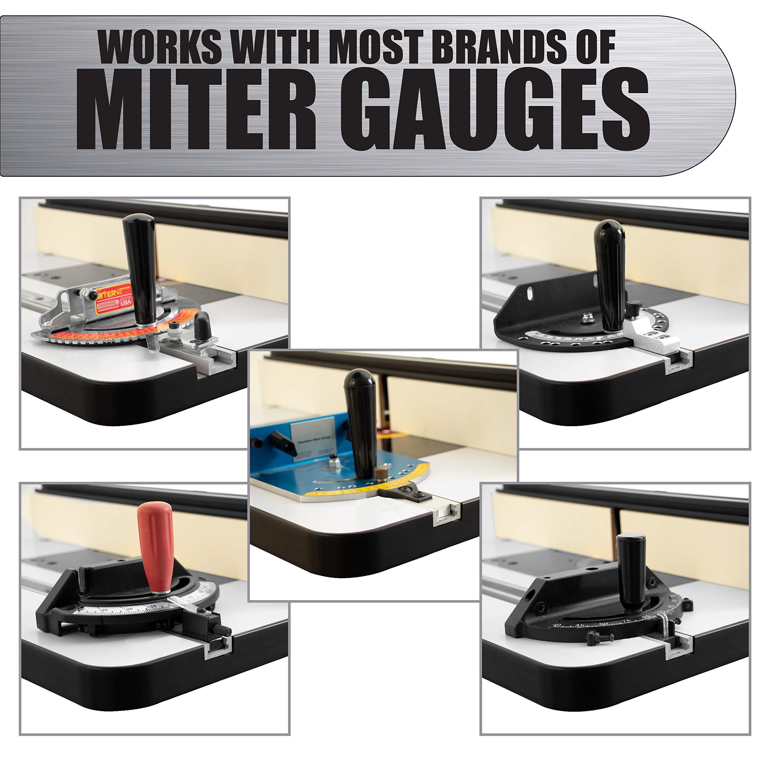 Anodized Aluminum Miter T Track w/TBar Rail for Jigs Fixtures Sleds