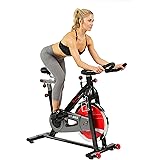 Sunny Health & Fitness SF-B1002 Belt Drive Indoor Cycling Bike, Grey