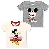 Disney Mickey Mouse Boys 2 Pack Short Sleeve T-Shirt for Infants and Toddlers