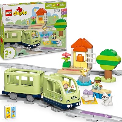 LEGO DUPLO Interactive Adventure Train Set 10427 with 14 Track Pieces & 4